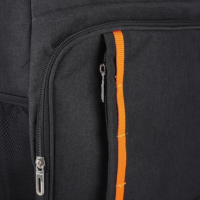 Insulated Backpack Cooler, Black Backpack Cooler Three Layer Temperature Lock Oxford Cloth for Picnic