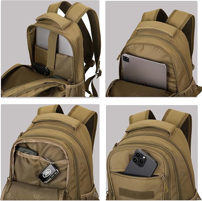 CREATOR Military Tactical Backpack for Men Mini Daypack Small Tactical Assault Bag for Hunting Camping Trekking