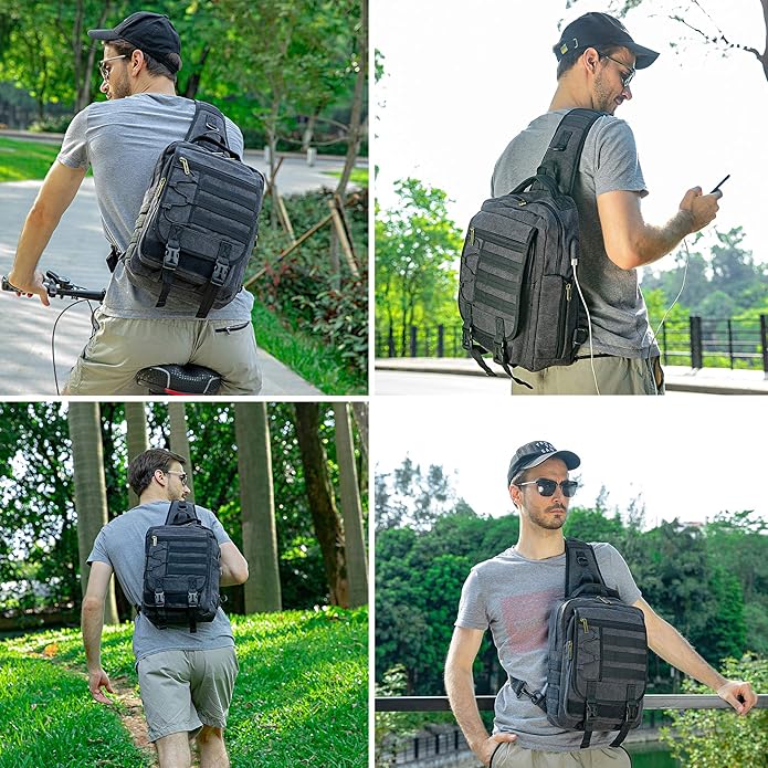 NICGID Tactical Military Backpack Daypack Molle Army Assault Pack Bug Out Bag Travel Fishing Hiking Trekking Rucksack