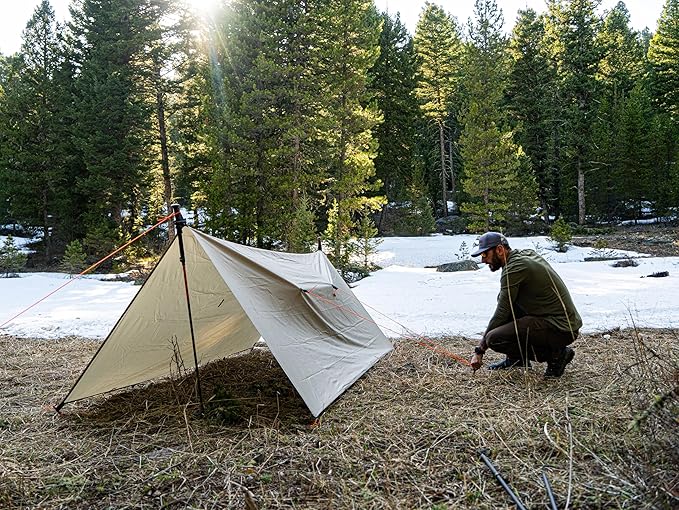VIAM Outdoors | Granite Peak Ultralight Water Proof Tarp | 1.9oz | Tan