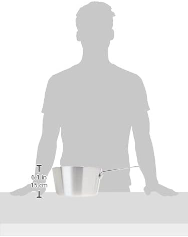 Winco Heavy-Duty Aluminum Tapered Sauce Pan, 3mm, 4.25 Quart