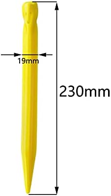 24Pcs Tent Pegs Plastic Spike Hook Awning Camping Caravan Visual Marker,12x 6inch + 12x 9inch