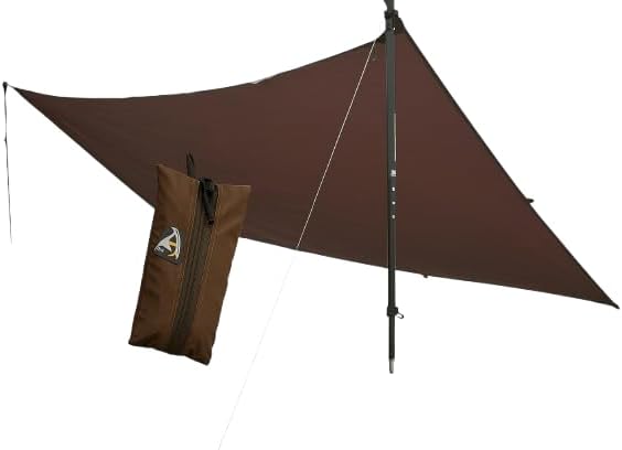 VIAM Outdoors | Switchback Ultralight Waterproof Tarp | 1.1oz | Coyote Brown