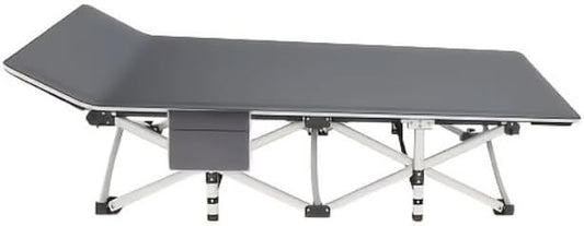 Comfortable and Soft Folding Bed, Portable Camping cot with Side Pockets and Mattress, Extra-Thick Oversized Folding Bed, Weight Capacity of 500/600/700 lbs (No Mattress Upgrade)