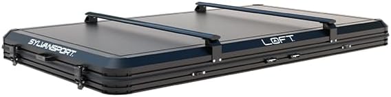 SylvanSport LOFT Rootop Tent with Mattress - Sleeps 2 - Hard Shell with Integrated Cross Bars - for Car Camping & Trucks