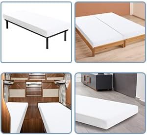 Cot Sheets 30" x 80" Cot Size Sheet Fitted for Narrow Twin/Camping Cot/Rvs Bunk/Guest Beds/Travel Trailers/Spilt Queen Bed, Ultra Soft & Breathable Camper RV Bunk Bed Sheets, White