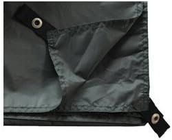 Waterproof Camping Tarp for Picnics, Tent Footprint, and Sunshade (Black-210x150CM)