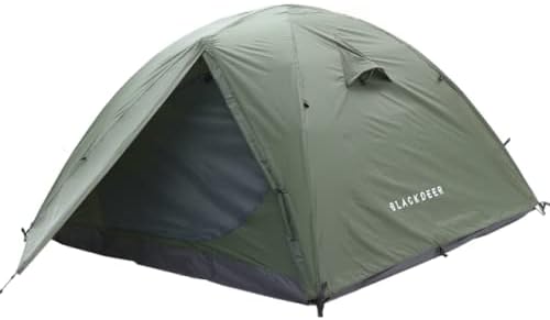 GeRRiT Products 2P Backpacking Tent Outdoor Camping 4 Season Tent with Snow Skirt Double Layer Waterproof Hiking Trekking Tent