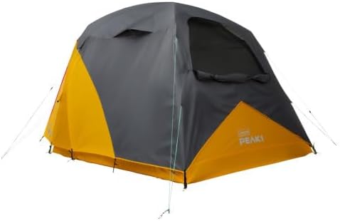 Coleman PEAK1 Premium Waterproof Backpacking Tent with Rainfly & Footprint, Lightweight Camping Tent Withstands Winds up to 45 MPH, 1/2/3/4/6 Person Sizes