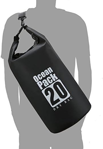 Dry Sack/Waterproof Bag for Boating, Kayaking, Hiking, Snowboarding, Camping, Rafting, Fishing and Backpacking (white, 30L), BO-BAGS-001