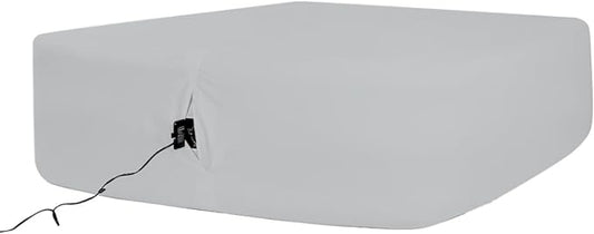 Bedecor Air Bed Sheets for Mattress Cover Removable Bed and Elastic Band Super Soft and Breathable & Deep up to 21" Light Gray Twin