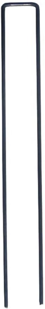 100 Pack 10x1 inch 11GA(0.12inch) Landscape Staples Garden Stakes Fence Netting Pins Ground Spikes Sod Cover Fabric Pegs Steel Uncoated