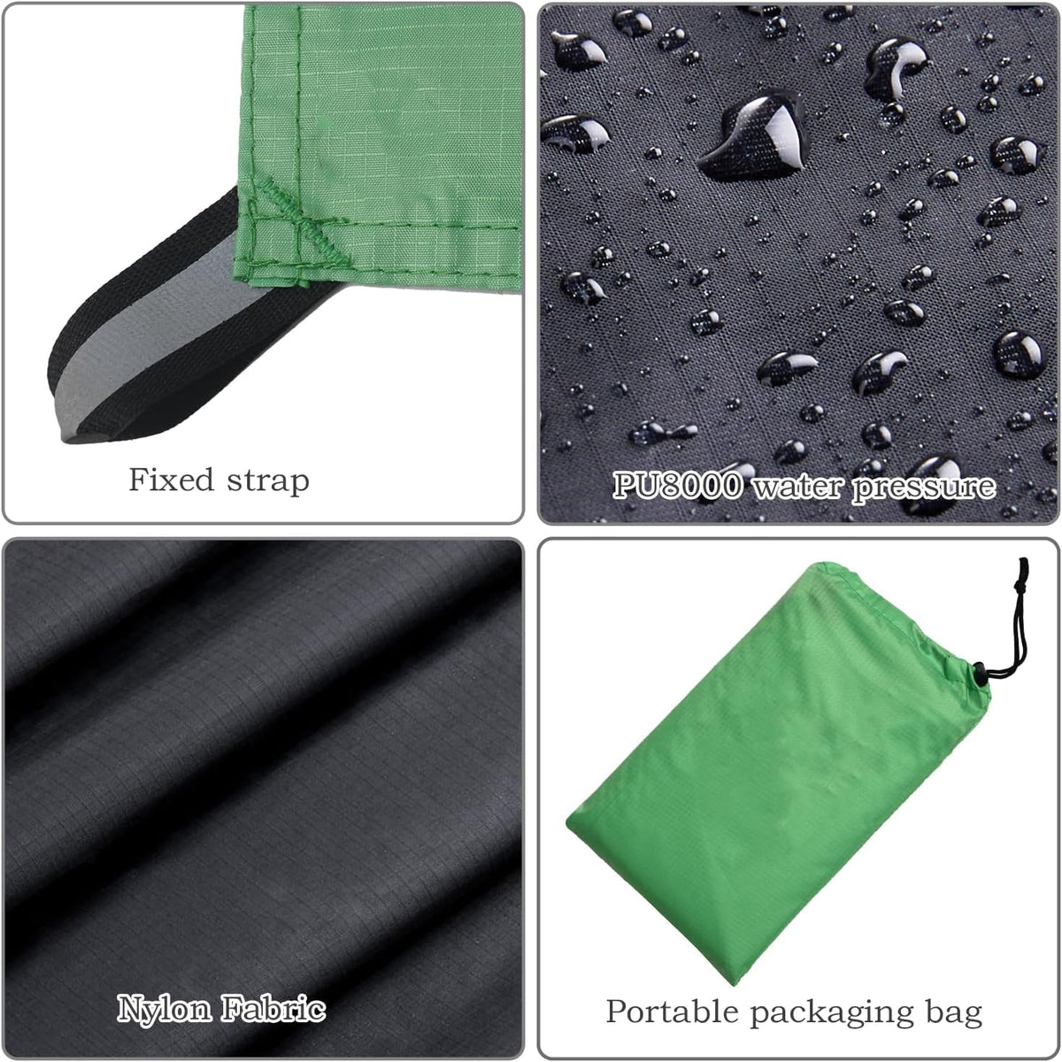 Wind Tour Multifunctional Tarp Waterproof with Carry Bag for Tent Ultralight Outdoor Tent Footprint for Ground Camping Hiking (47.2" x27.6")