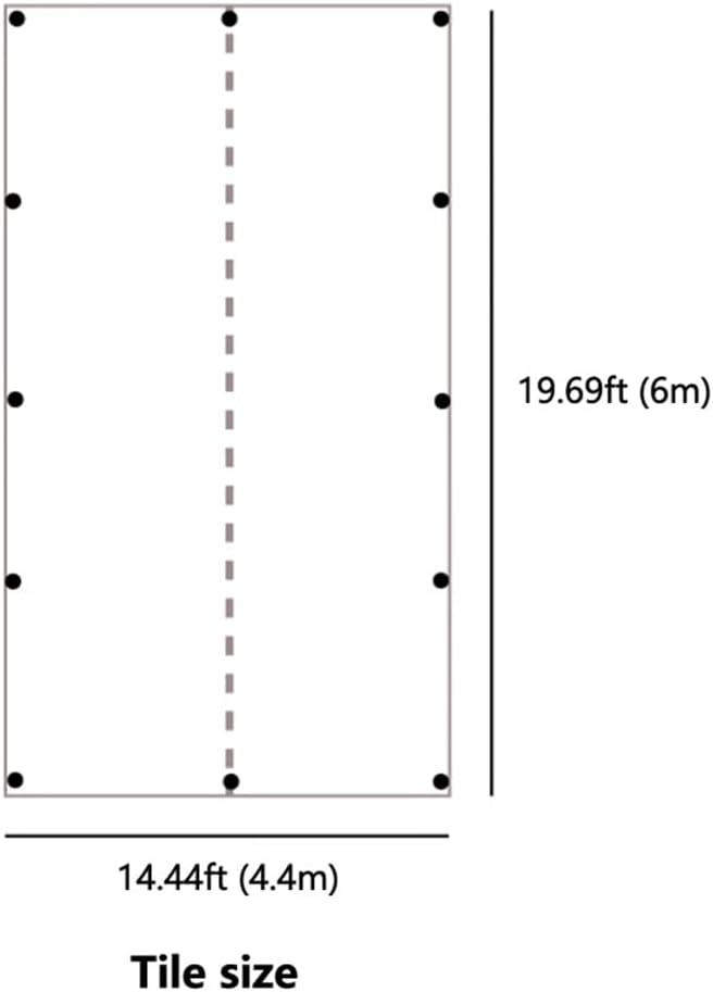 Instant Setup 19.69x14.44ft Blackout Camping Canopy UPF 50+ Sunshade Tarp Waterproof Rain Fly for Hiking, Hammock,Backyard,Tent Canopy