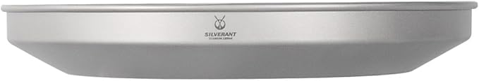 SILVERANT Titanium Trek Plate - Ultralight, Durable Camping Dish Pan Plate - Outdoor Kitchen Essential for Backpacking & Camping - 900ml