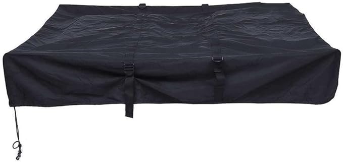 Roof Top Tent Cover RV Travel Trailer Cover 420D Oxford Cloth Cover Protection Storage Bag Roof Top Tents Camper Cover for Car Camping Black 143X120x28cm