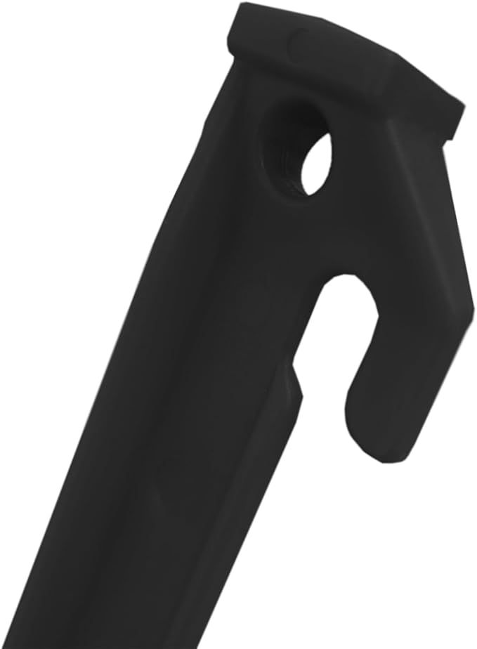 24 Pcs 9 Inch (225mm) Tent Pegs Plastic Spike Hook Awning Camping Caravan Visual Marker Outdoor Camping Inflatable Stakes Canopy (Black)