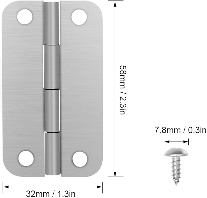 Picowe 3 Pack Cooler Hinges for Igloo Ice Chests, Cooler Stainless Steel Hinges Replacement Set with Screws