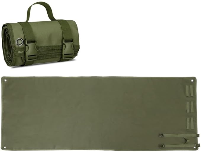 Outdoor Camping Tactical Training Shooting Mat Anti Slip Pad, Waterproof and Moisture-Proof Folding Mat Picnic Blanket Portable with Carry Strap