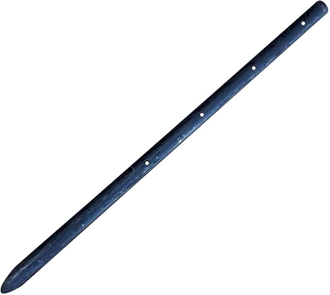 Sandbaggy Round Steel Concrete Form Stakes with Nail Holes - Rust Resistant Coating - Removable, Reusable (5, 3/4 in X 18 in)