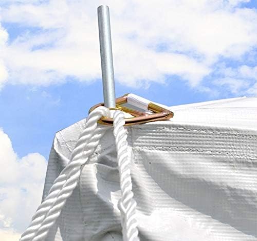 Party Tents Direct 20'x40' Weekender Canopy Pole Tent - Easy Up Canopy Tent with 160 Person Capacity - Outdoor Canopies for Parties, Weddings, & Events (Green/White Top)