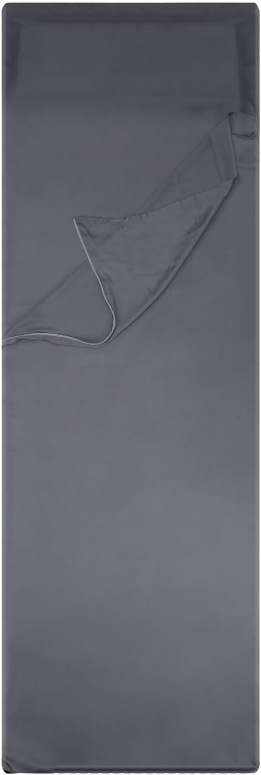 Chiffon Sleeping Bag Liner - Adult Sleep Sack & Travel Sheet for Hotel - Ideal for Camping, Hiking, Backpacking, Sofa, RV, Summer Warm Weather Seasons
