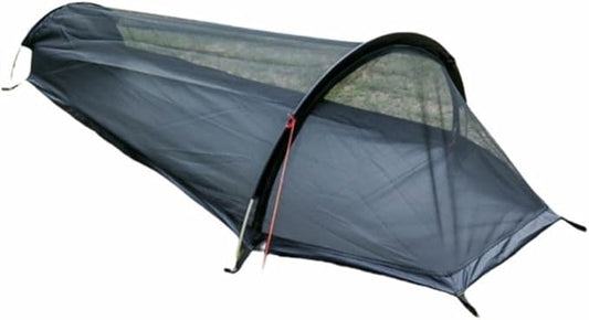 1 Person Bivy Tent Ultralight 0.7kg Backpacking Shelter with 40D Ripstop Fabric, 210D Oxford Floor, Wind-Resistant Aluminum Frame for 4-Season Outdoor Adventures