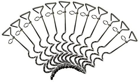 18" Long Ground Stake Spirals (12-Pack)
