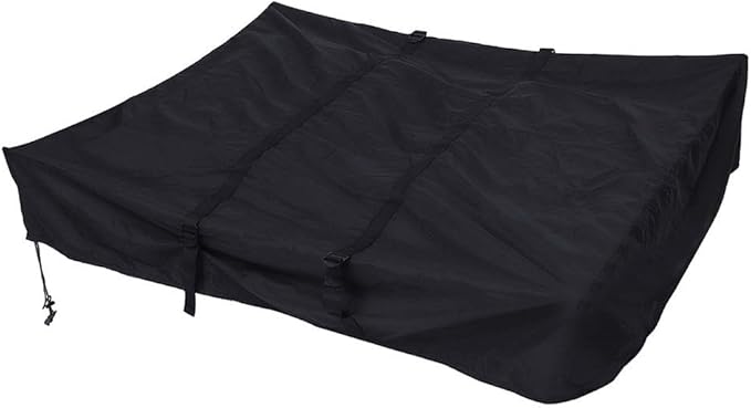 Roof Top Tent Cover RV Travel Trailer Cover 420D Oxford Cloth Cover Protection Storage Bag Roof Top Tents Camper Cover for Car Camping Black 143X120x28cm