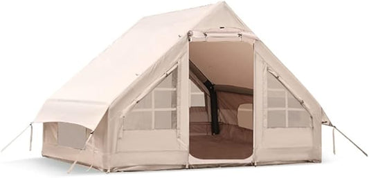 GeRRiT 3-5 Person Glamping Tent with Pump, Inflatable Tents, Easy Setup 4 Season Waterproof Outdoor House for Fishing, Camping & Hiking