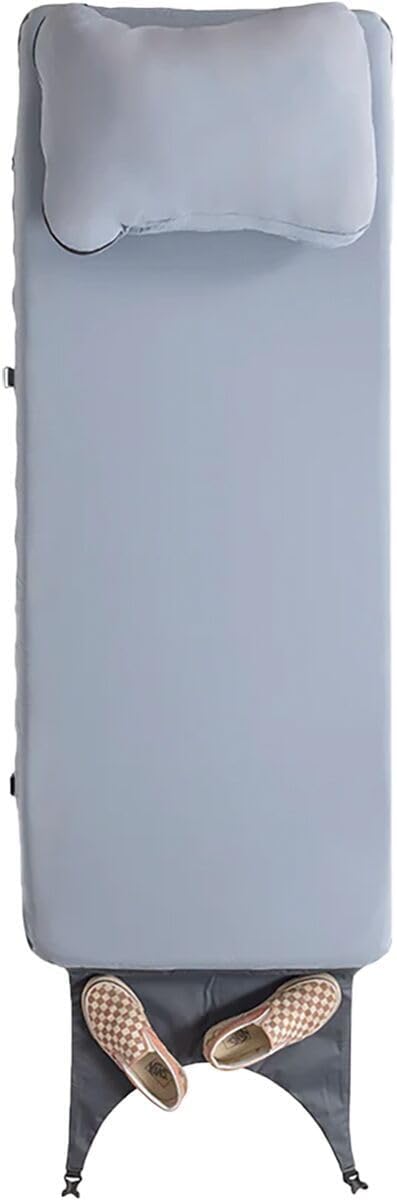 HEST Foamy Camping Mattress Pad - Memory Foam Portable Roll Up Sleeping Cot Mattress for All Adventures - Dual Layer Comfort & Support - No Pump Needed - Water-Resistant Design - Easy Carry Handle