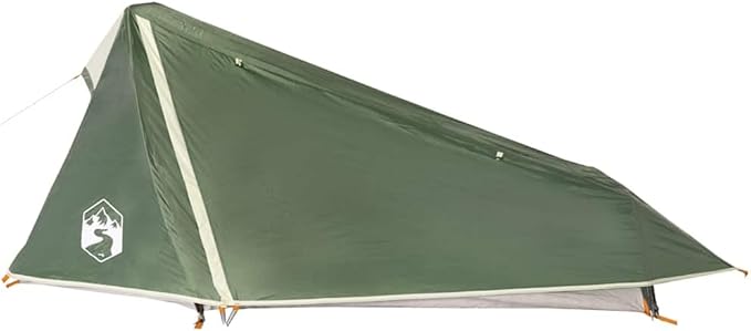 1-Person Tunnel Camping Tent, Waterproof Lightweight Backpacking Tent with Detachable Rainfly, Portable Hike Shelter for Outdoor Traveling, Easy Setup Green