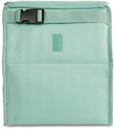 Packit® Freezable Lunch Bag, Sage, Built with ECOFREEZE® Technology, Foldable, Reusable, Zip and Fold Closure with Buckle Handle, Designed for Work Lunches and Fresh Lunch On the Go