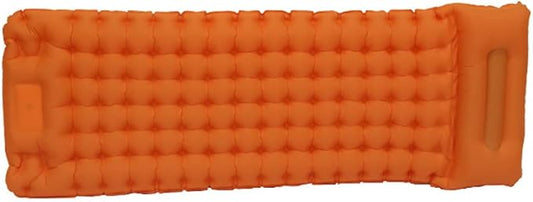 Lightweight Inflatable Camping Mattress, Extra Thickness 3.9 Inch, Inflating Sleeping Pad for Camping, Hiking, Traveling, Orange
