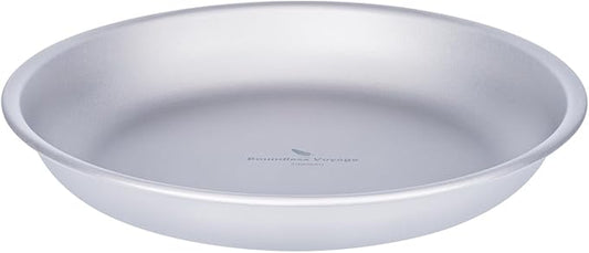 Boundless Voyage Titanium Camping Plate Dishes Saucer Lightweight Round Dinnerware Set Stackable Serving Plates Pasta Plates Travel Outdoor Home Kitchen Tableware Set Ti1118T