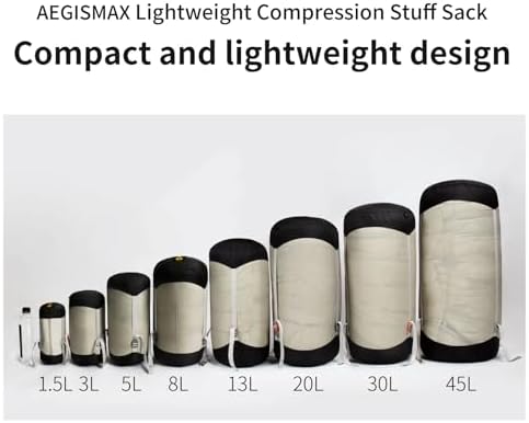 New 1.5L-45L Ultralight Compression Sack for Sleeping Bag Accessories Waterproof Nylon Stuff Sack Outdoor Ultralight Storage Bag