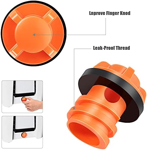 Honoson Cooler Drain Plugs Replacement Compatible with Most Rotomolded Coolers Including Most Major Brands Drain Plugs with Leak-Proof Design