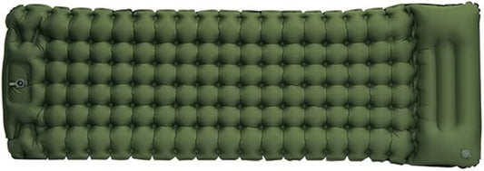 Lightweight Inflatable Camping Mattress, Extra Thickness 3.9 Inch, Inflating Sleeping Pad for Camping, Hiking, Traveling, GrassGreen