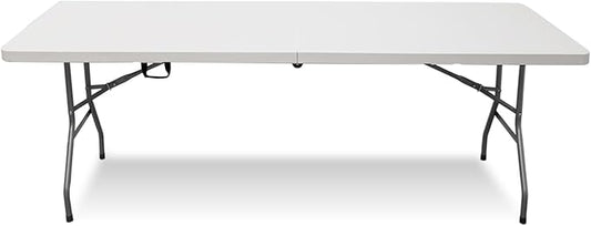 6ft Table, Foldable Table with Foldable, Easy to Carry, for Family Gatherings, Outdoor Gatherings, Indoor