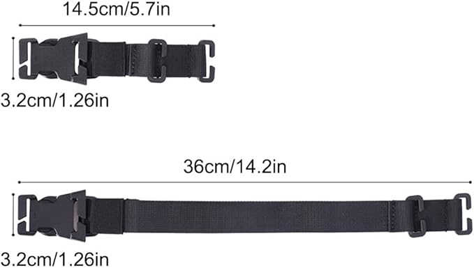 MiOYOOW 4PCS Tactical Molle Straps, Portable Molle Backpack Straps Accessories for Outdoor Camping Hiking Mountaineering