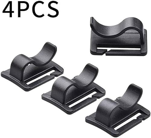 4pcs Black Water Bladder Tube Clips for Hydration Pack,Universal Hydration Pack Water Bladder Bag Beverage Tube Clip Outdoor Backpack Water Bladder Hose Hose Clip,Camping and Hiking Accessories