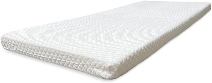 Foamma 3'' x 26'' x 63'' Memory Foam Roll-Up Camping Mattress, CertiPUR-US Certified Foam, Quilted Soft Cover, Made in USA, Portable and Comfortable