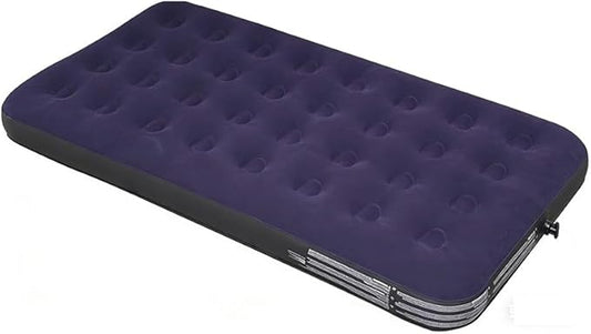 Twin Size Air Mattress - Portable Foldable Comfortable Inflatable Airbed Lightweight Bed for Camping, Home and Travel Pad - Easy to Set Up - Ideal for Kids, Adults, and Guests