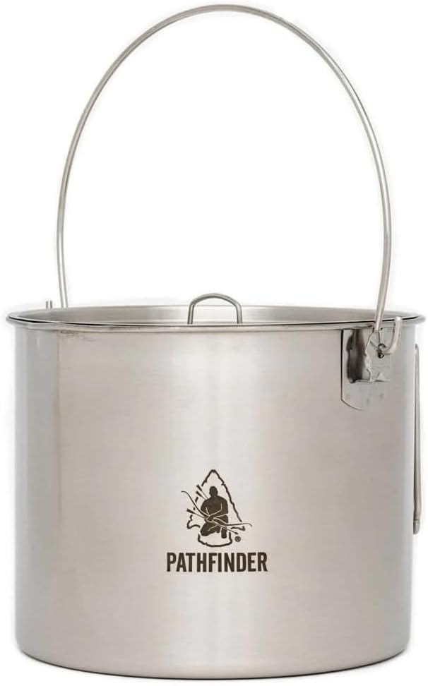 The Pathfinder School Stainless Steel Bush Pot and Lid Set (120 ounce)