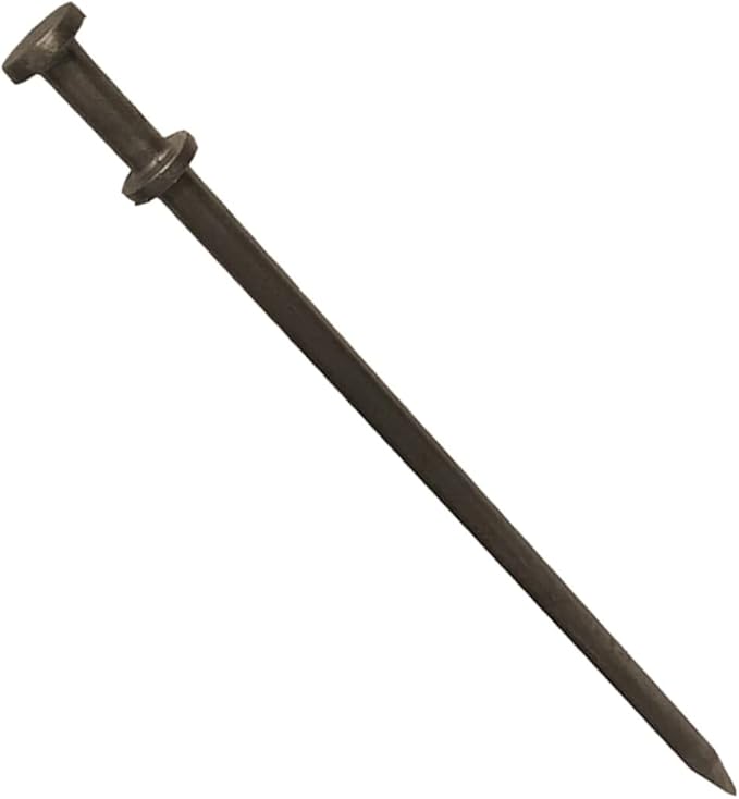 Double Head Tent Stakes - Heavy Duty Steel Tent Stakes, Versatile Ground Spikes to Anchor Commercial Inflatables, Party Tents, and Outdoor Camping Shelters, 1 x 36 Inch, 100-Pack