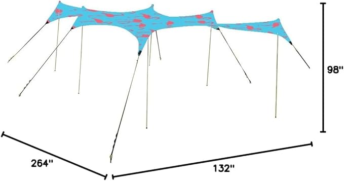 Neso Party Tent, 8 Ft Height, 11X22 Ft, 23 Pounds, Canopy Event Tent for On and Off The Beach