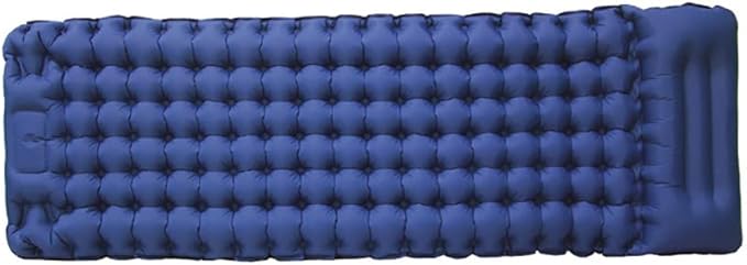 Lightweight Inflatable Camping Mattress, Extra Thickness 3.9 Inch, Inflating Sleeping Pad for Camping, Hiking, Traveling, Purplish Blue