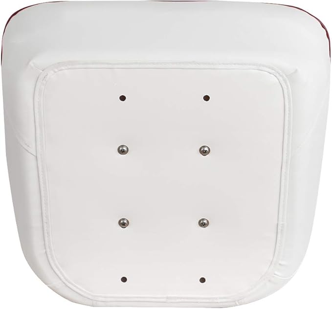 Bucket Pontoon Boat Seat (White/Red)