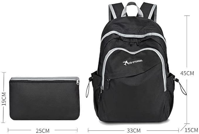Geboldil Men's and women's lightweight foldable hiking travel backpack, waterproof camping backpack