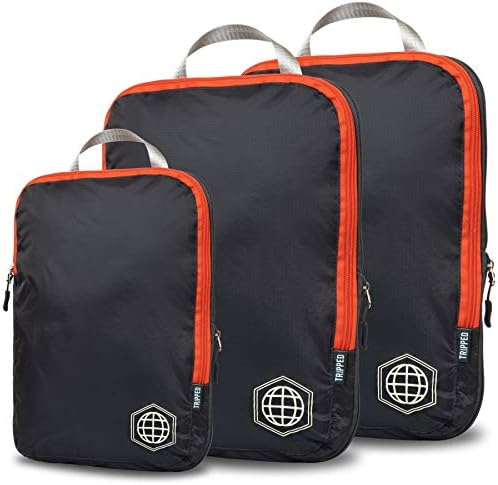 Compression Packing Cubes Set for Carryon Suitcases- Lightweight, Durable Clothes Organizer